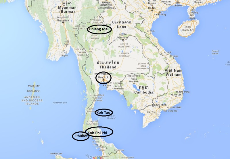 Tajska - celo potovanje